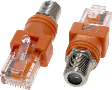 RF to RJ45 Converter Adapter Cat6 Rated And/ or Cat5