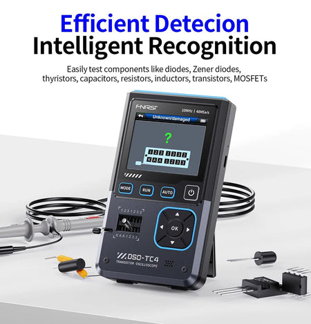 FNRSI DSO-TC4 3-in-1 Digital Oscilloscope/Transistor Tester/Signal Generator