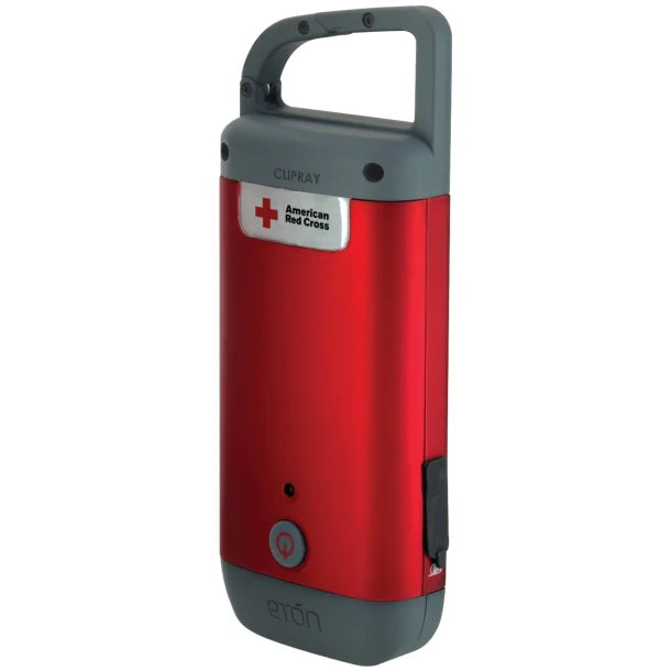 Eton® American Red Cross® Clipray Clip-on Flashlight & Charger