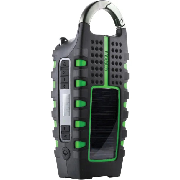 Eton® Scorpion II AM/FM/NOAA® Weatherband Radio & Flashlight – Black/Green