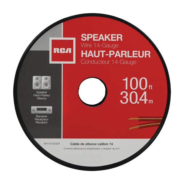 RCA 14-Gauge Speaker Wire – 100 Ft.