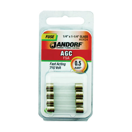 Jandorf Fast Acting 250 Volt .5 Amp Fuse #60624