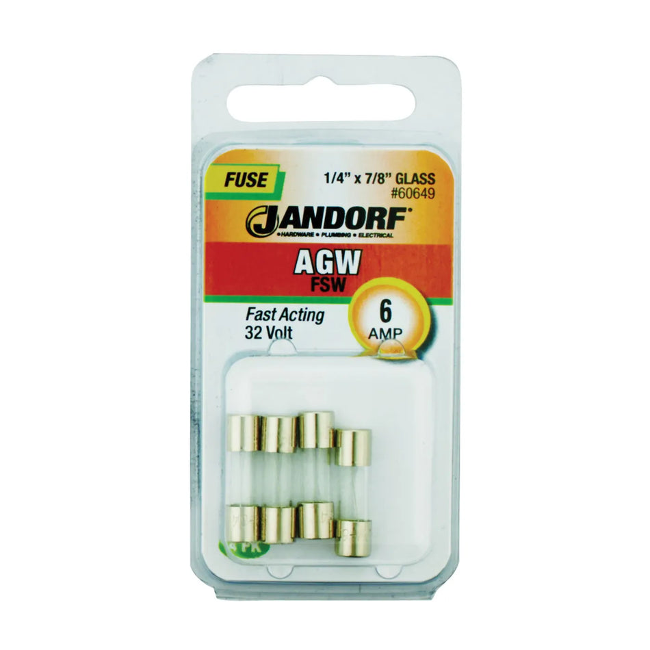 Jandorf Fast Acting 32 Volt 6 Amp Fuse #60649