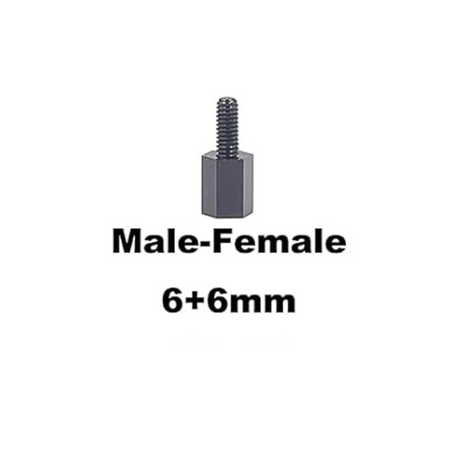 M2.5 Nylon Hex Standoffs Spacers Screws Nuts Flat washer