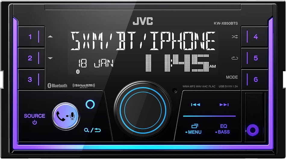 JVC KW-X850BTS 2-DIN Digital Media Receiver