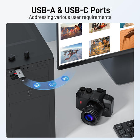 Acer USB-C/USB-A SD Card Reader Dual Slot 5Gbps