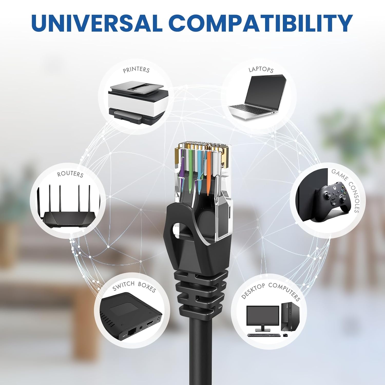 Ultra Clarity Cables Cat 6 Ethernet Cable – 100 Ft
