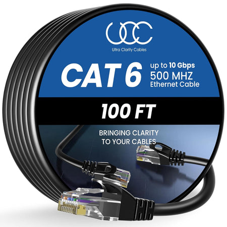 Ultra Clarity Cables Cat 6 Ethernet Cable – 100 Ft