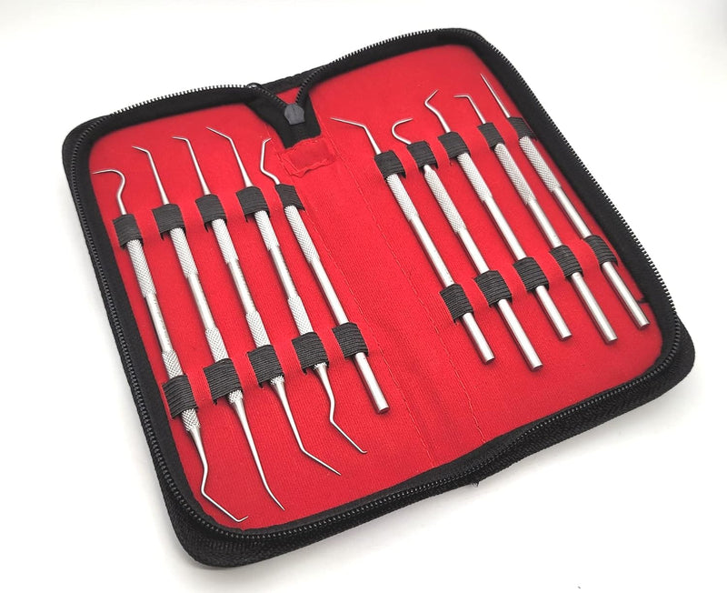 10-Piece Precision Micro Probe Set, Stainless Steel Points, 5.5–6 Inches