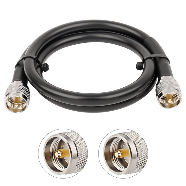 XRDS -RF PL-259 UHF CB Coax Cable 3ft, 50 ohm.