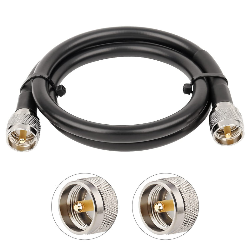 XRDS -RF PL-259 UHF CB Coax Cable 3ft, 50 ohm.