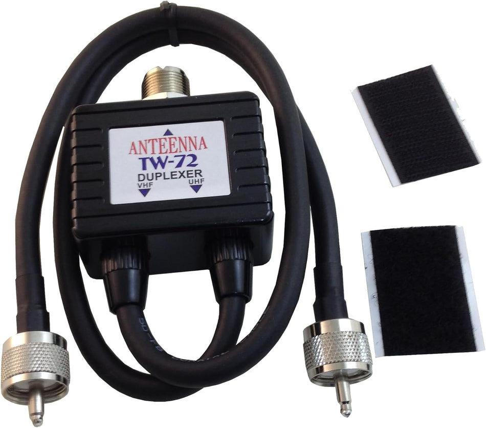 TW-72 HF/VHF/UHF Duplexer with SO-239 & PL-259 Connectors