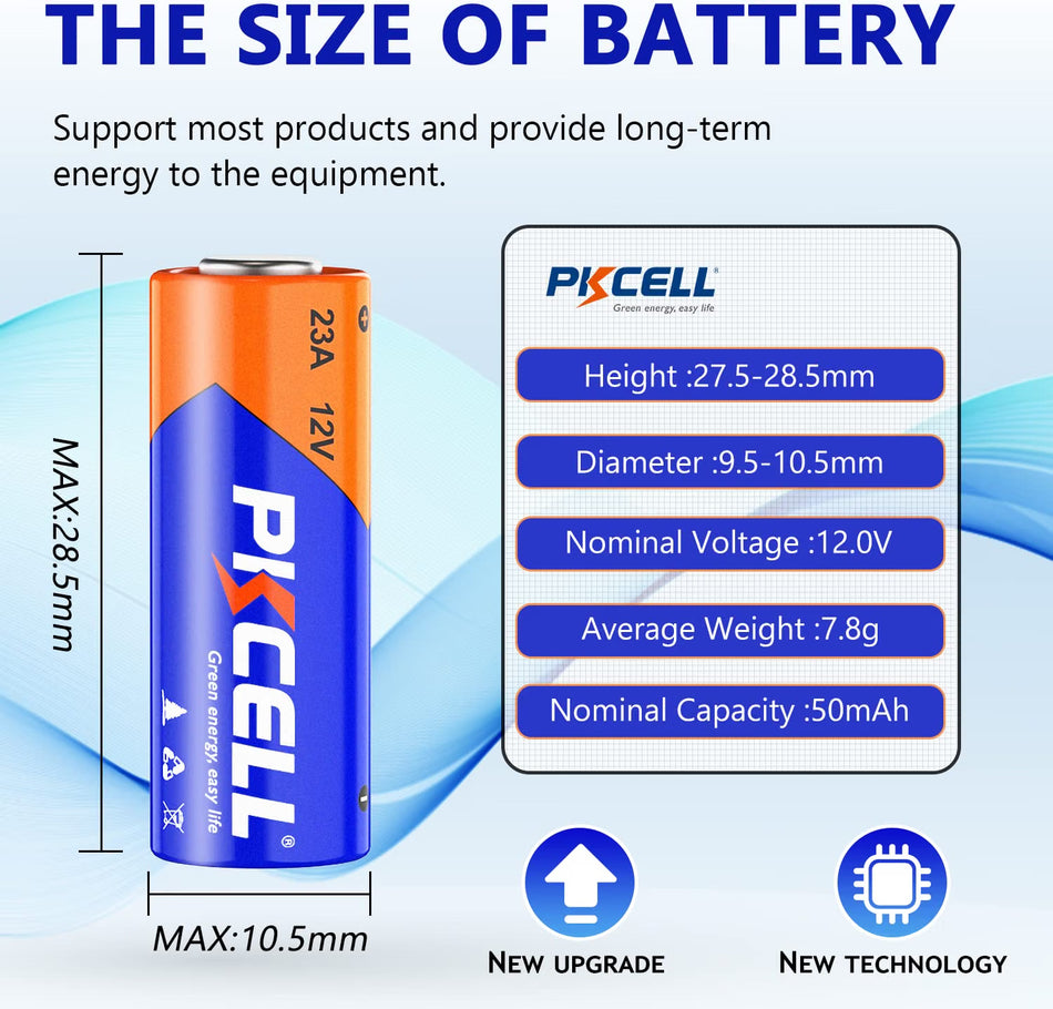 PKCELL 23A 12V Battery