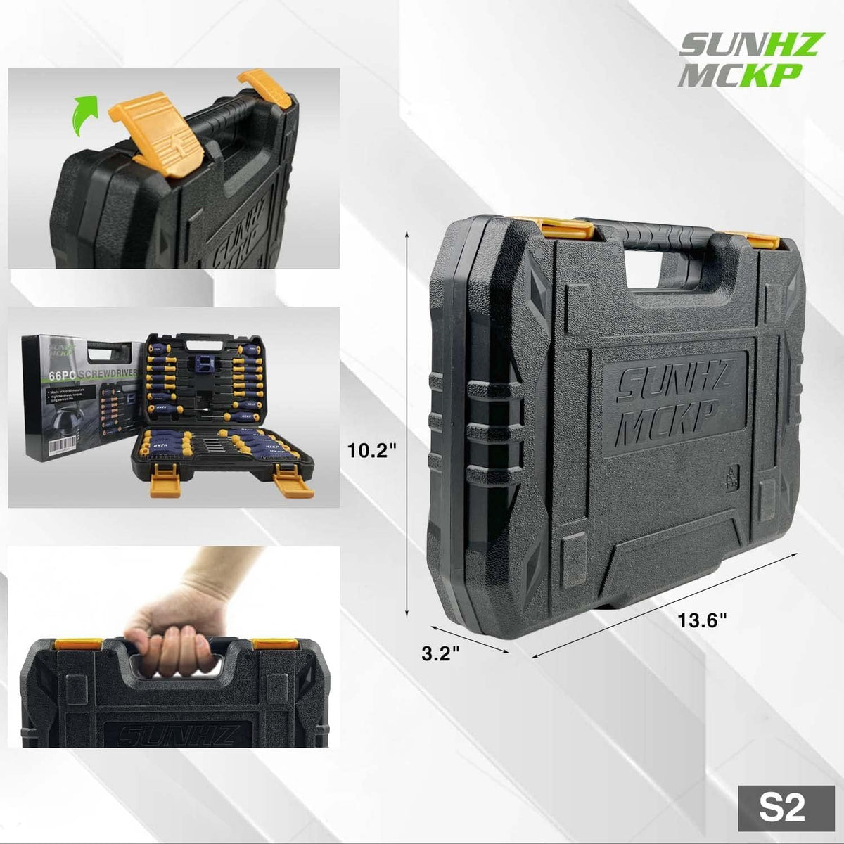 Magnetic Screwdriver Set 66-Piece – S2 Alloy Tool Steel with Storage Case