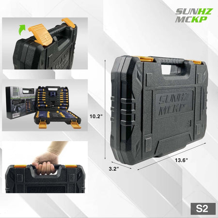 Magnetic Screwdriver Set 66-Piece – S2 Alloy Tool Steel with Storage Case