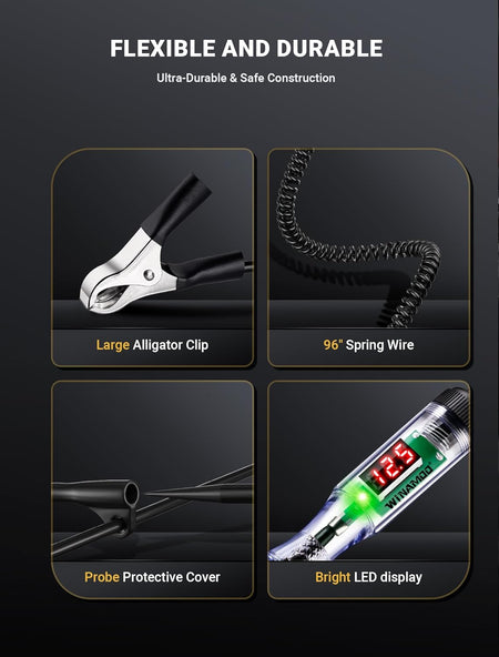 3-48V Automotive LED Voltage Tester with Polarity Indicator