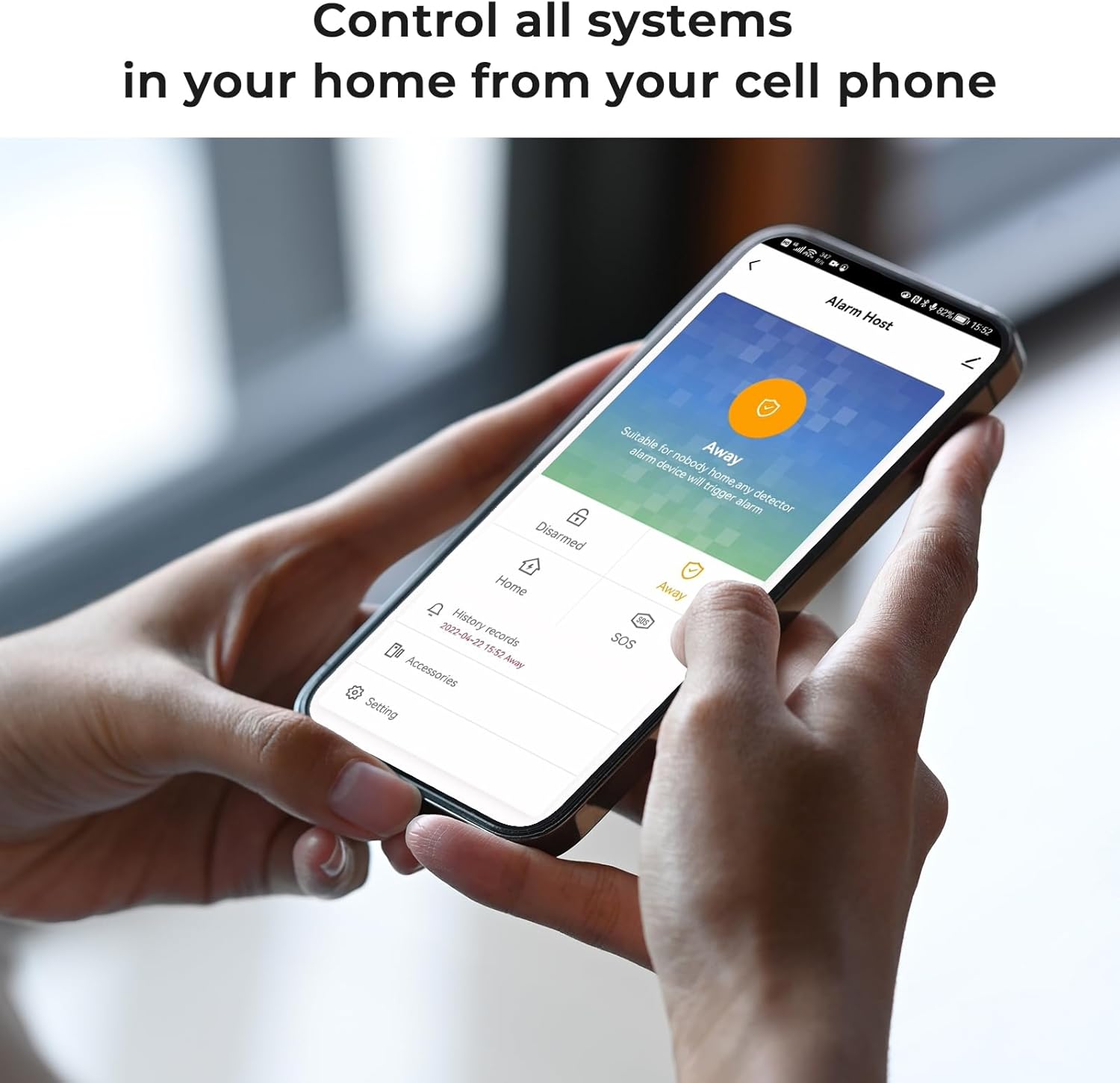 Home Security Alarm System – WiFi/GSM, Alexa Compatible, No Monthly Fees