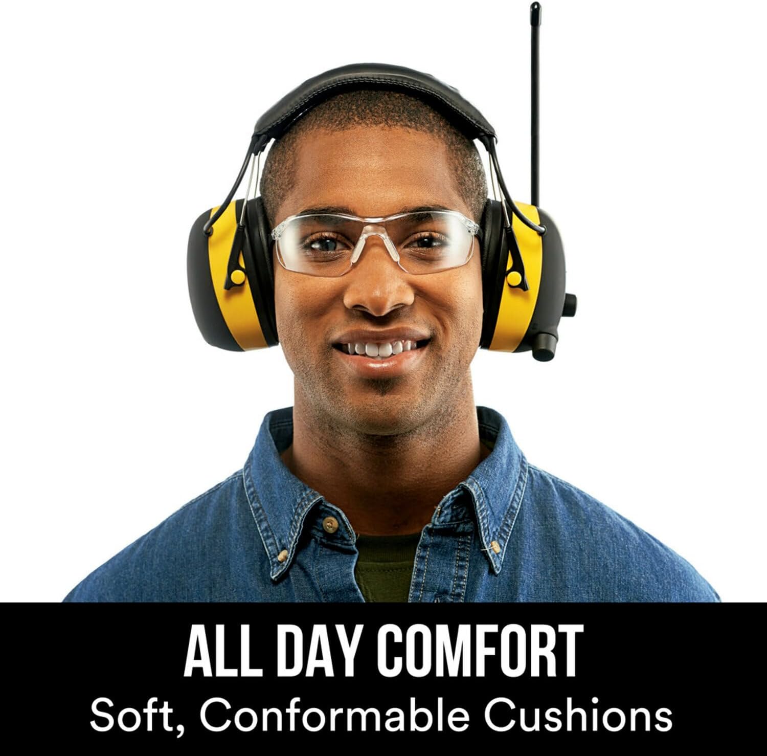 3M™ WorkTunes™ AM/FM Hearing Protector with Audio Assist – 24 dB NRR (90541-80025T)