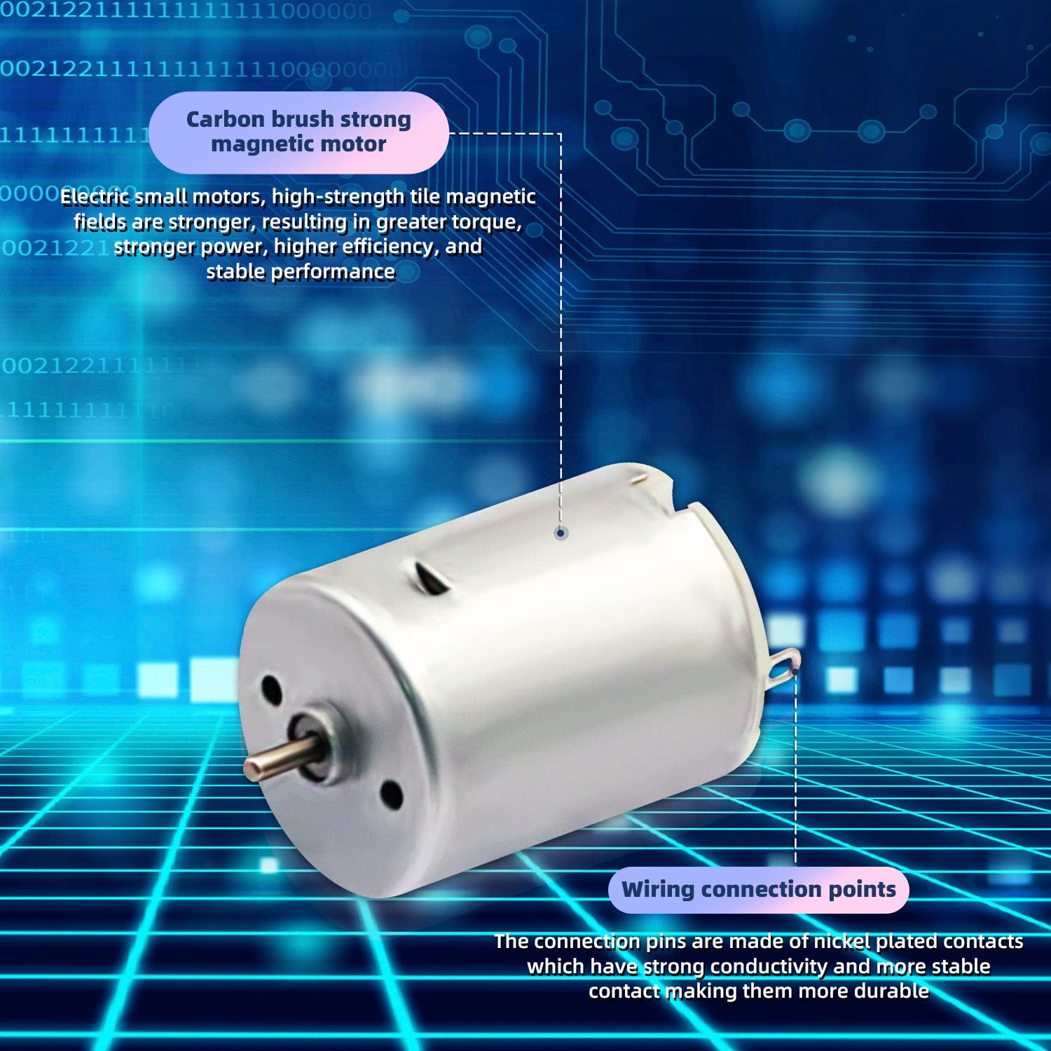 DC Motor 3V–12V 280 Micro Motor – Round Shaft Electric Motor for DIY RC Projects