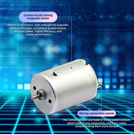 DC Motor 3V–12V 280 Micro Motor – Round Shaft Electric Motor for DIY RC Projects