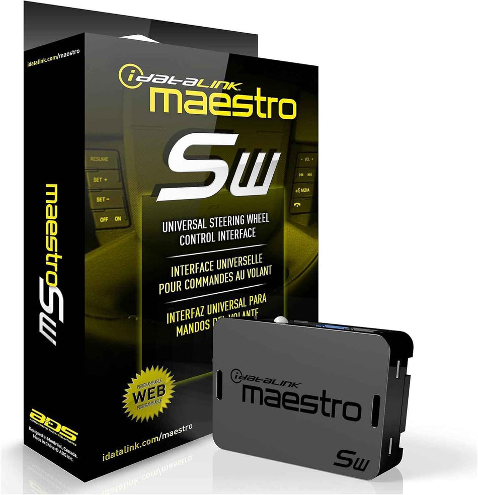 iDatalink Maestro SW Steering Wheel Control Adapter (ADS-MSW) | Retain Factory Steering Wheel Controls
