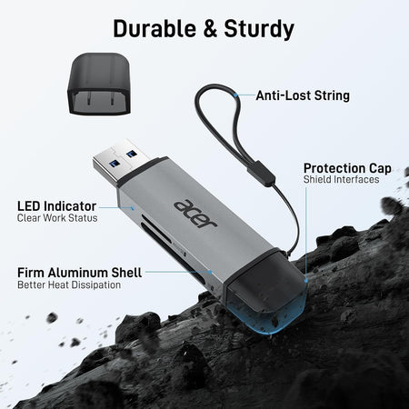 Acer USB-C/USB-A SD Card Reader Dual Slot 5Gbps