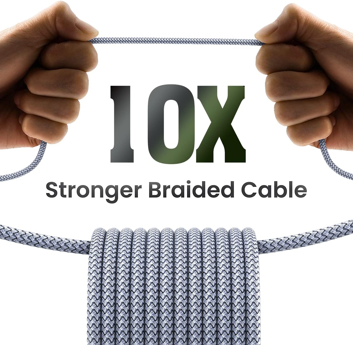 iPhone Lightning Cable 3FT Fast Charger – 1-Pack (Random Color)