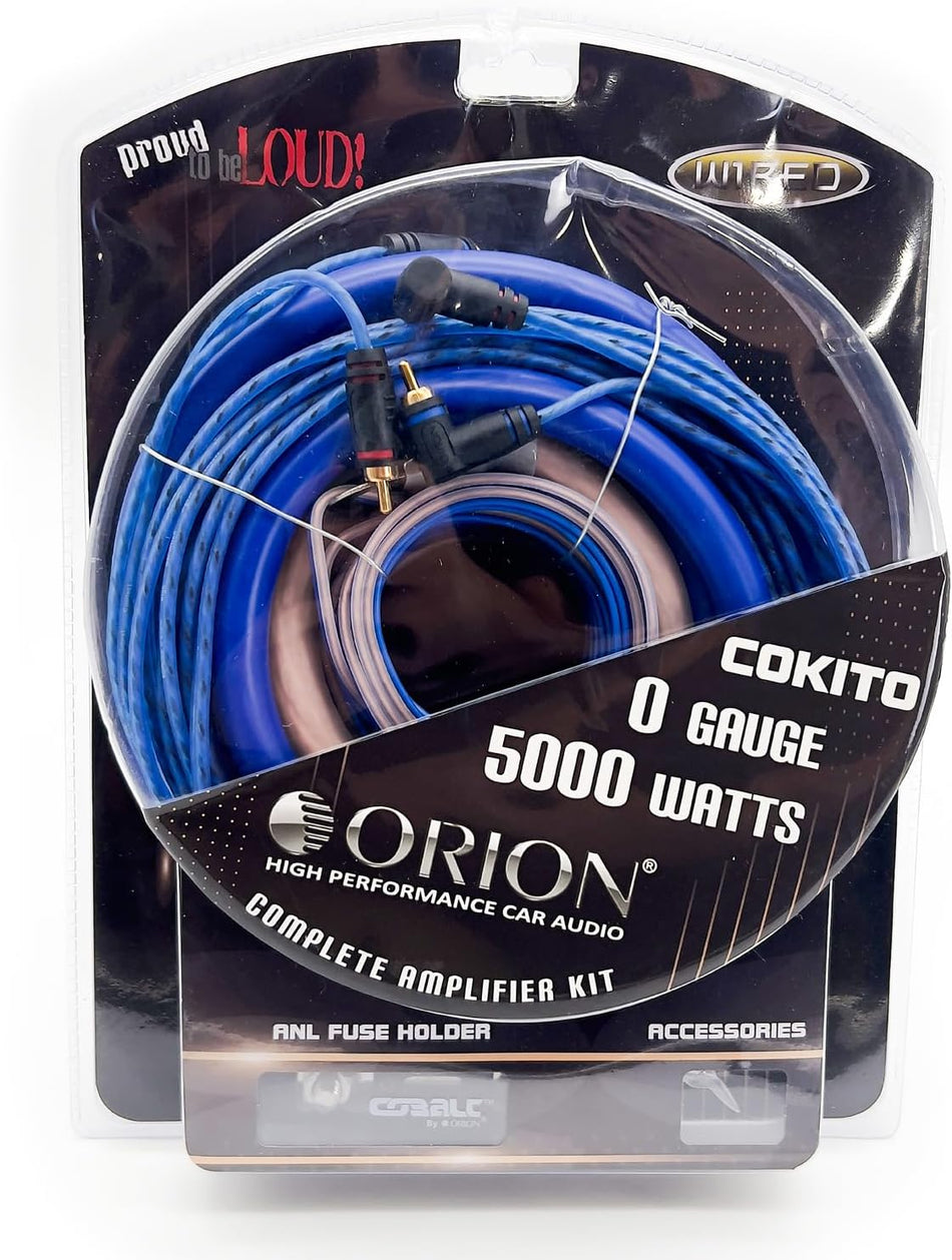Orion COKIT0 Complete Amplifier Wiring Kit (0 Gauge Soft Rubber)