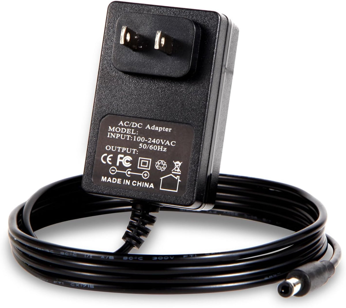 6V 1A DC Power Supply Adapter – 1000mA Wall Charger, 5.5mm x 2.1mm / 2.5mm Plug