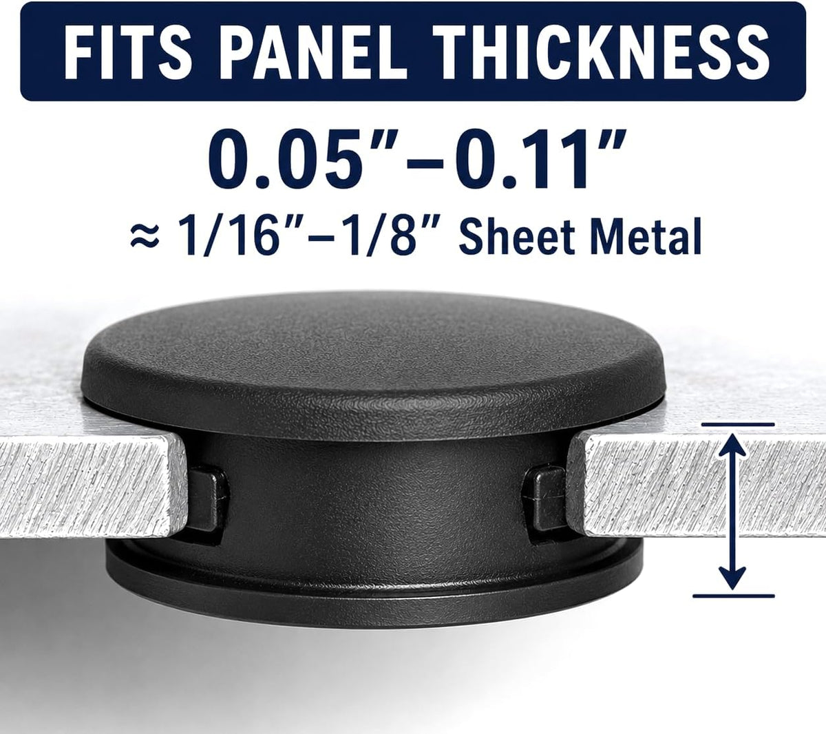 3/4" NMO Antenna Hole Plug – LDPE Snap-In Cover