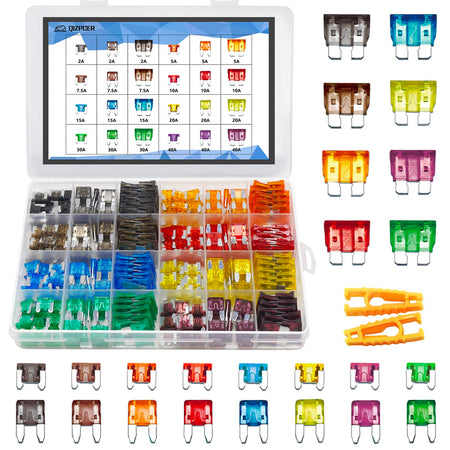 282-Piece Automotive Blade Fuse Kit – Standard/Mini/Low-Profile