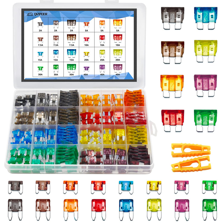282-Piece Automotive Blade Fuse Kit – Standard/Mini/Low-Profile