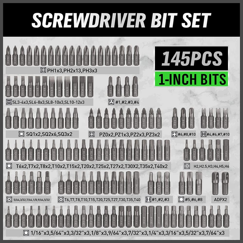 232PCS Ultimate Screwdriver Bit Set – Chrome Vanadium Steel with Ratchet & Case