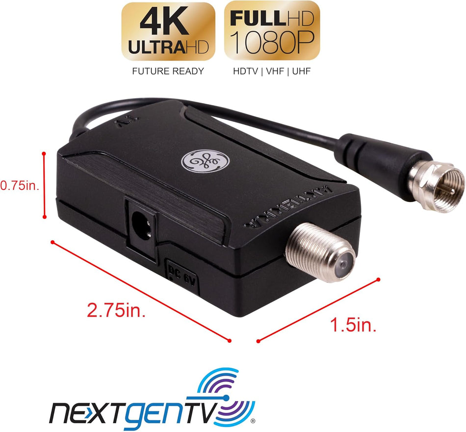 Indoor TV Antenna Amplifier ANT-AMP01 – Signal Booster for HD Channels