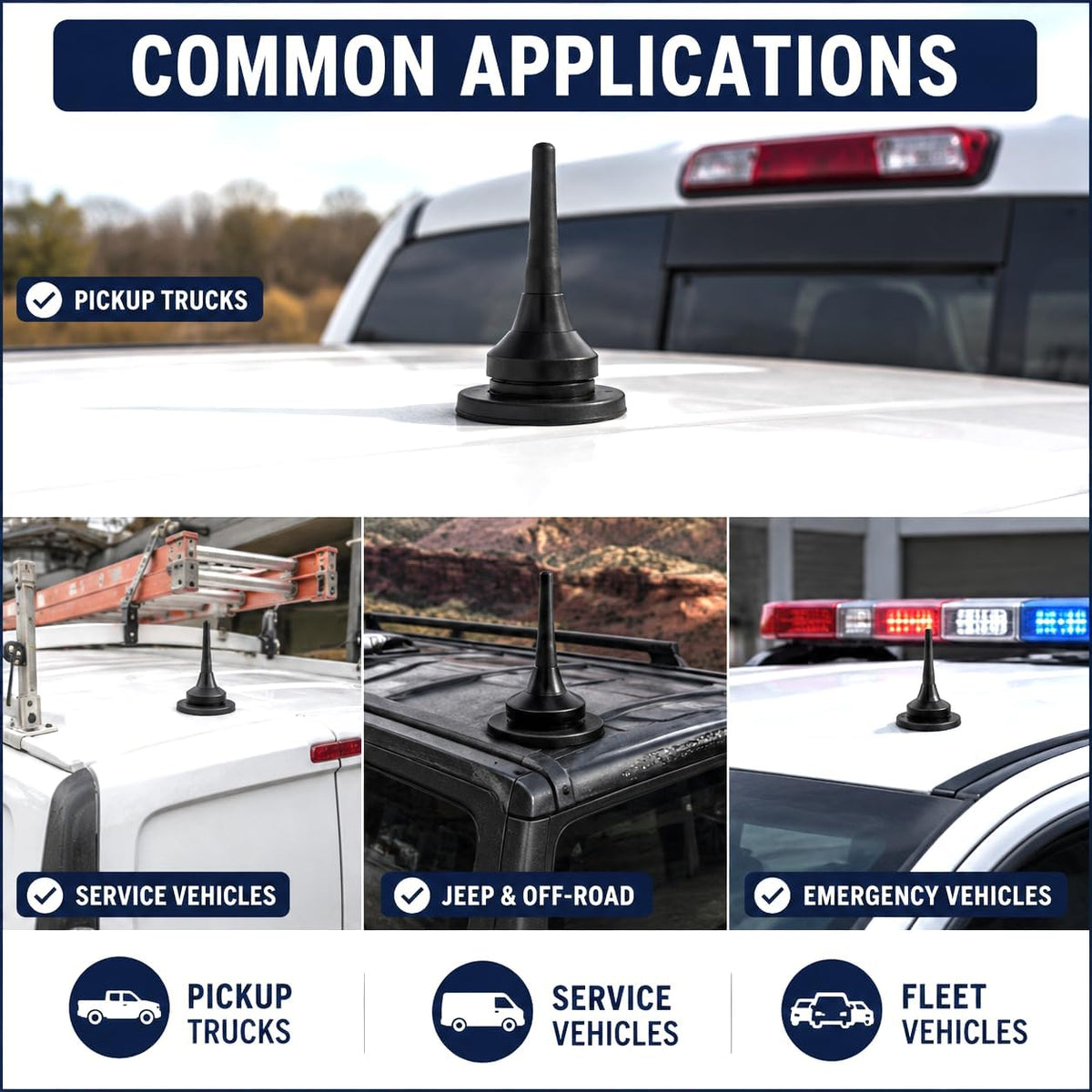3/4" NMO Antenna Hole Plug – LDPE Snap-In Cover