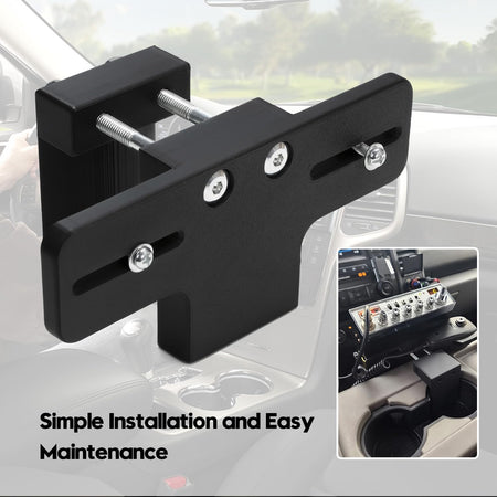 Cup Holder Radio Mount – Clamp Bracket for CB & Ham Radios