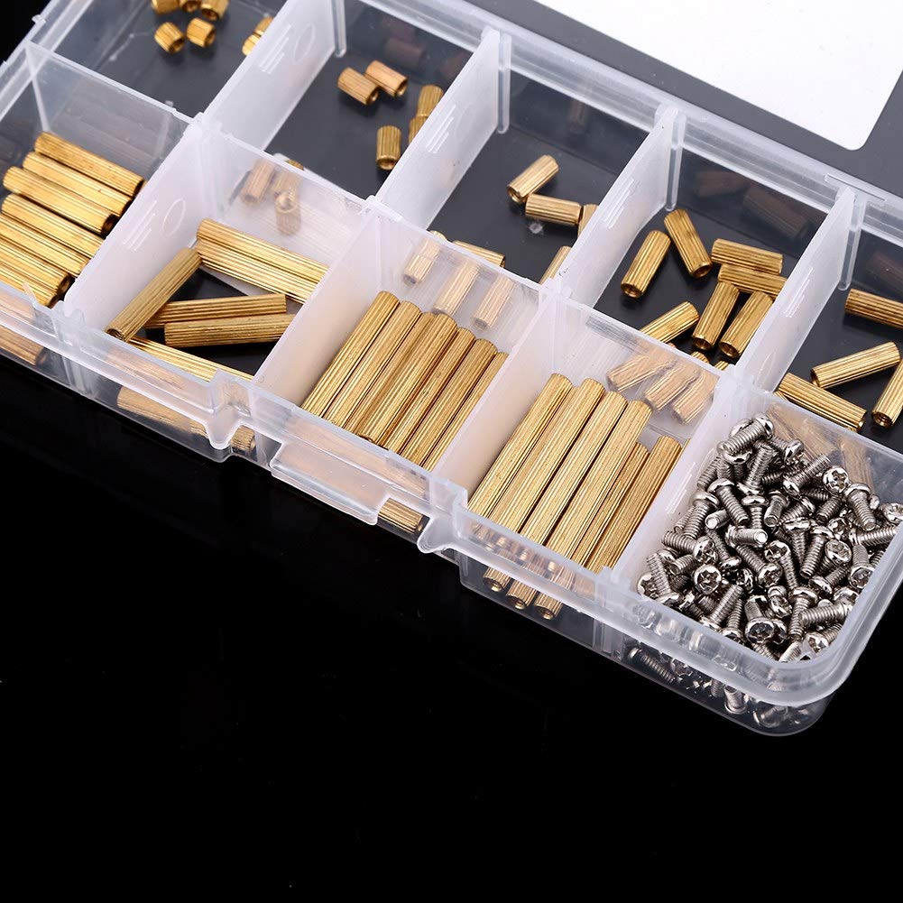M2 Brass Standoff Kit 270pcs Motherboard Standoffs and Screws Assortment