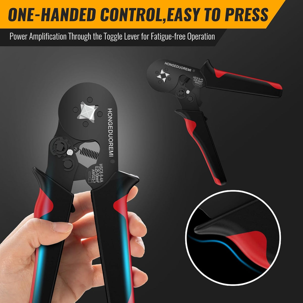 Ferrule Crimping Tool Kit with 1800PCS Wire Ferrules, Self-Adjusting Ratchet Crimper, 4-Corner Crimping Pliers for AWG 20-8 Electrical, Automotive & DIY Wiring