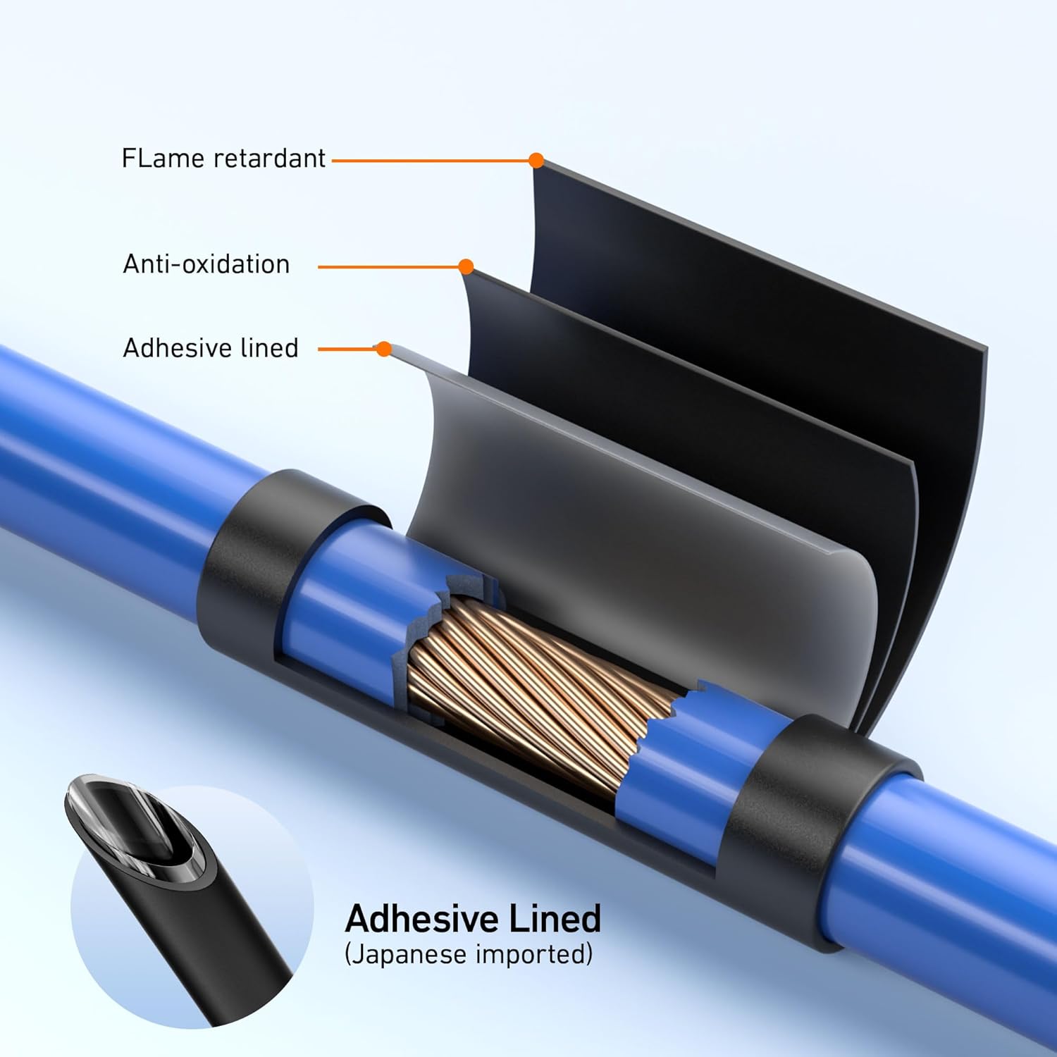 Heat Shrink Tubing Kit – 568 Pc 4:1 Adhesive Marine Grade Assortment