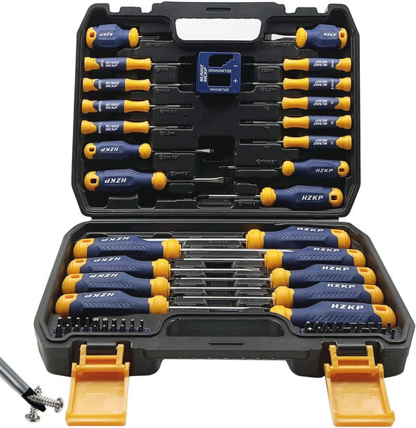 Magnetic Screwdriver Set 66-Piece – S2 Alloy Tool Steel with Storage Case