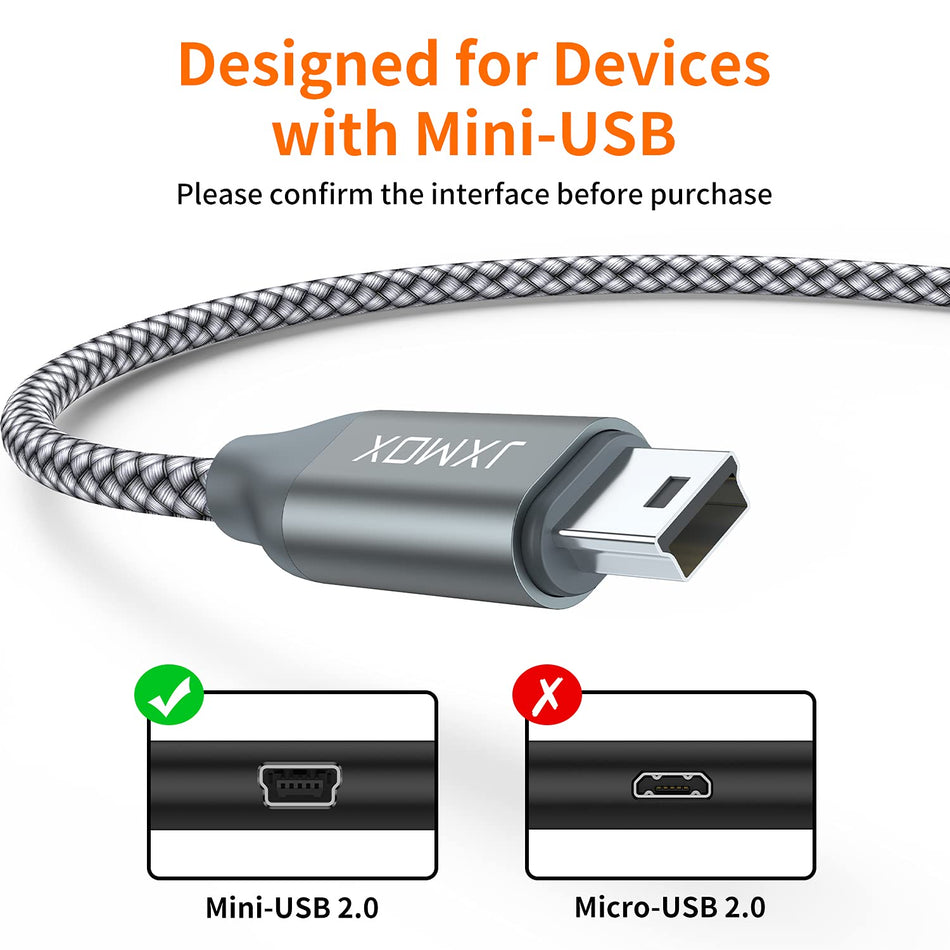 6.6ft USB 2.0 Type A to Mini-B Cable (1-Pack)