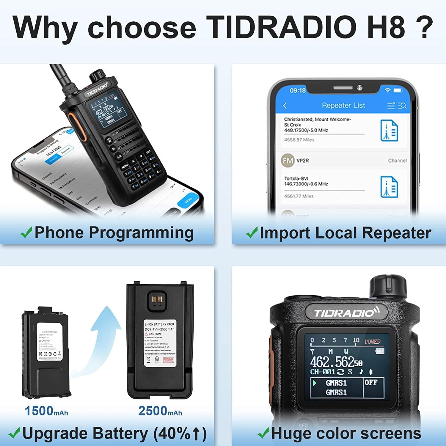 TIDRadio TD-H8 GMRS Handheld
