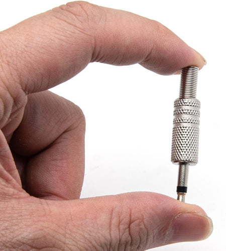 3.5mm Mono Plug Metal 1/8" Male Jack Audio Connector – Solder Type (1 Per Pack)