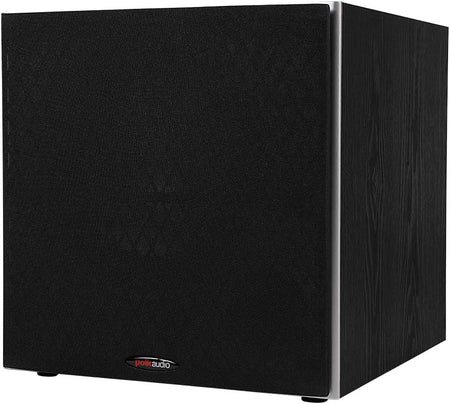 Polk Audio PSW10 10-Inch Powered Subwoofer with Power Port Technology, 100W Max Power, Deep Bass Compact Home Theater Speaker, Black