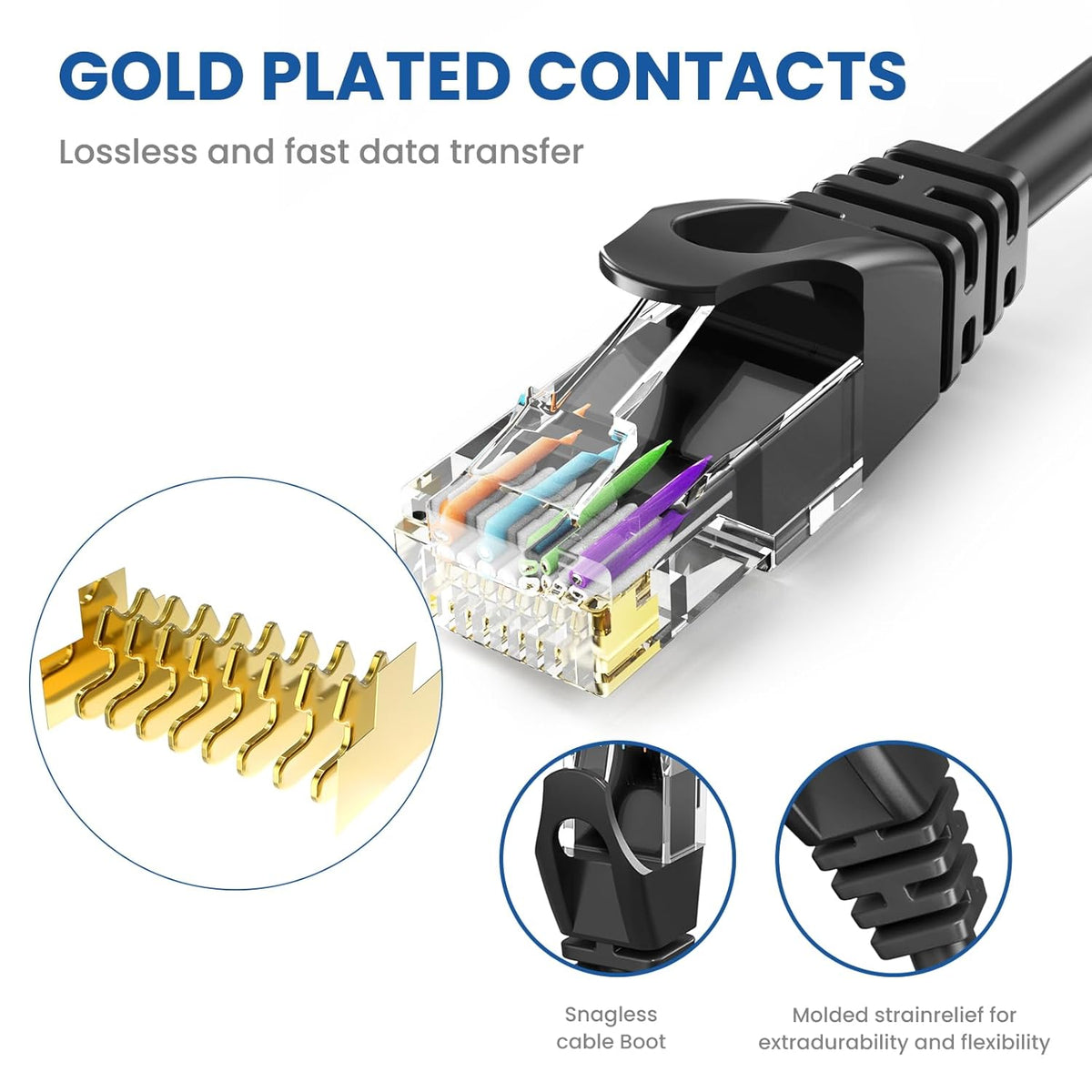 Ultra Clarity Cables Cat 6 Ethernet Cable – 100 Ft