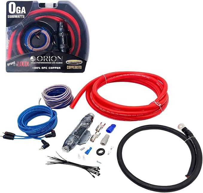 Orion COPPERKIT0 0 AWG 100% OFC Amplifier Wiring Kit