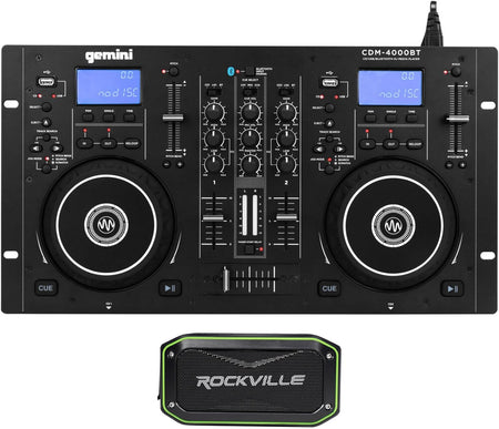 Gemini CD/USB Media Player with Bluetooth (Black) CDM-4000BT