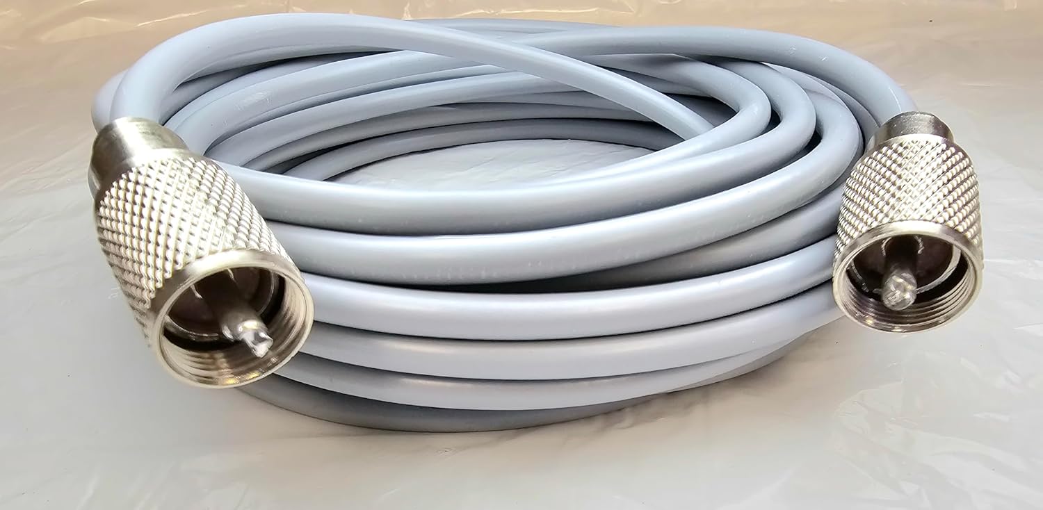Workman 12 Ft RG-8X CB/Ham Antenna Coax Cable – Hand Soldered