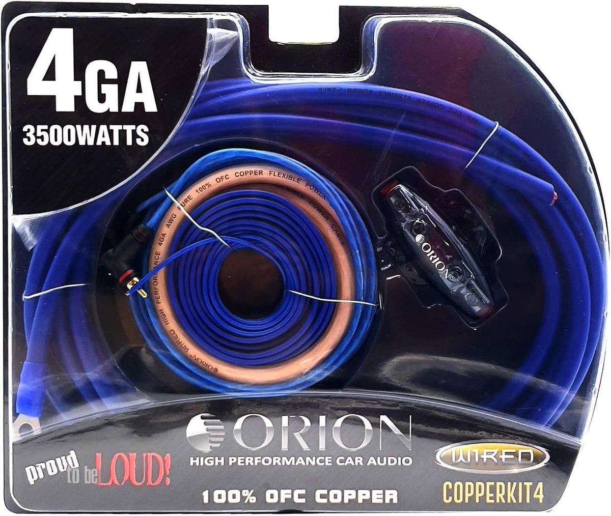 Orion COPPERKIT4 4 AWG 100% OFC Amplifier Wiring Kit