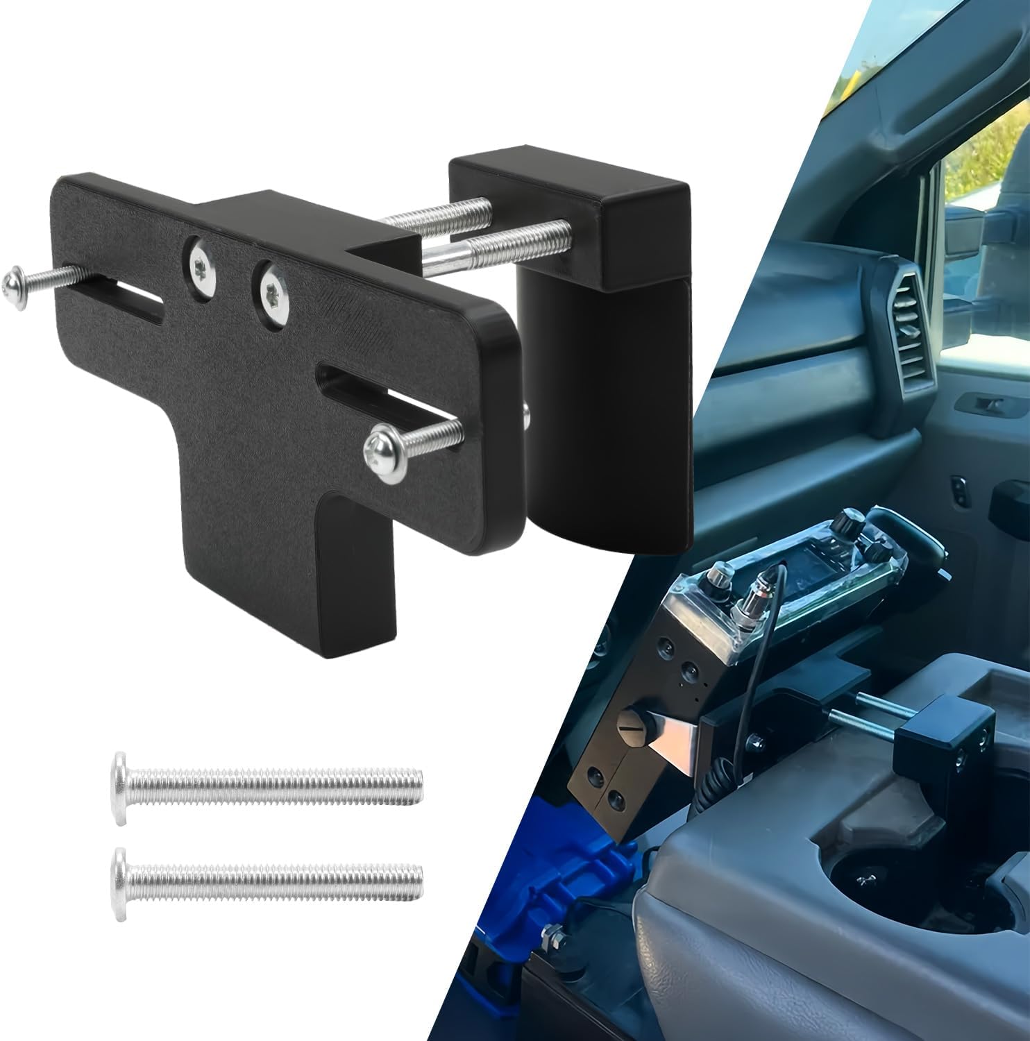 Cup Holder Radio Mount – Clamp Bracket for CB & Ham Radios